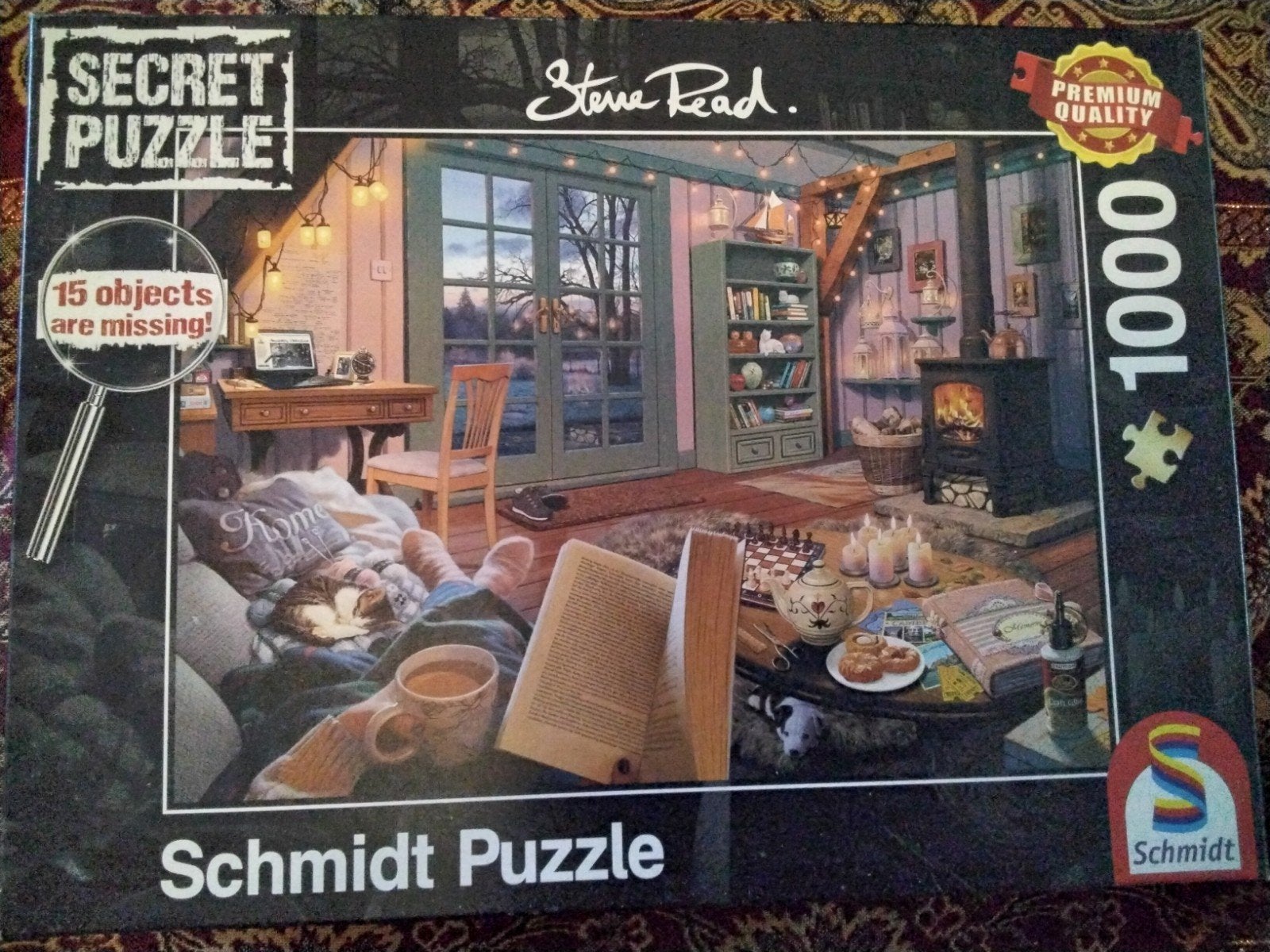 Schmidt Secret Puzzle Steve Read 1000 stukjes, Ophalen, Gebruikt