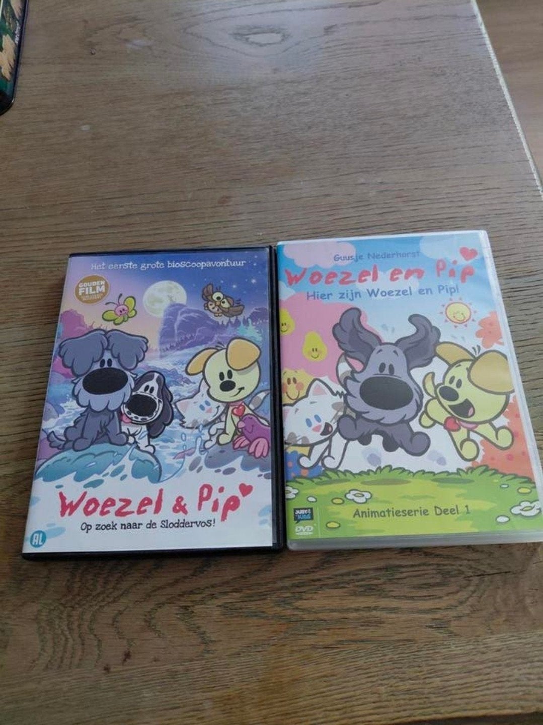 2 Woezel en Pip dvds., Gebruikt, Tekenfilm, Ophalen of Verzenden, Alle leeftijden