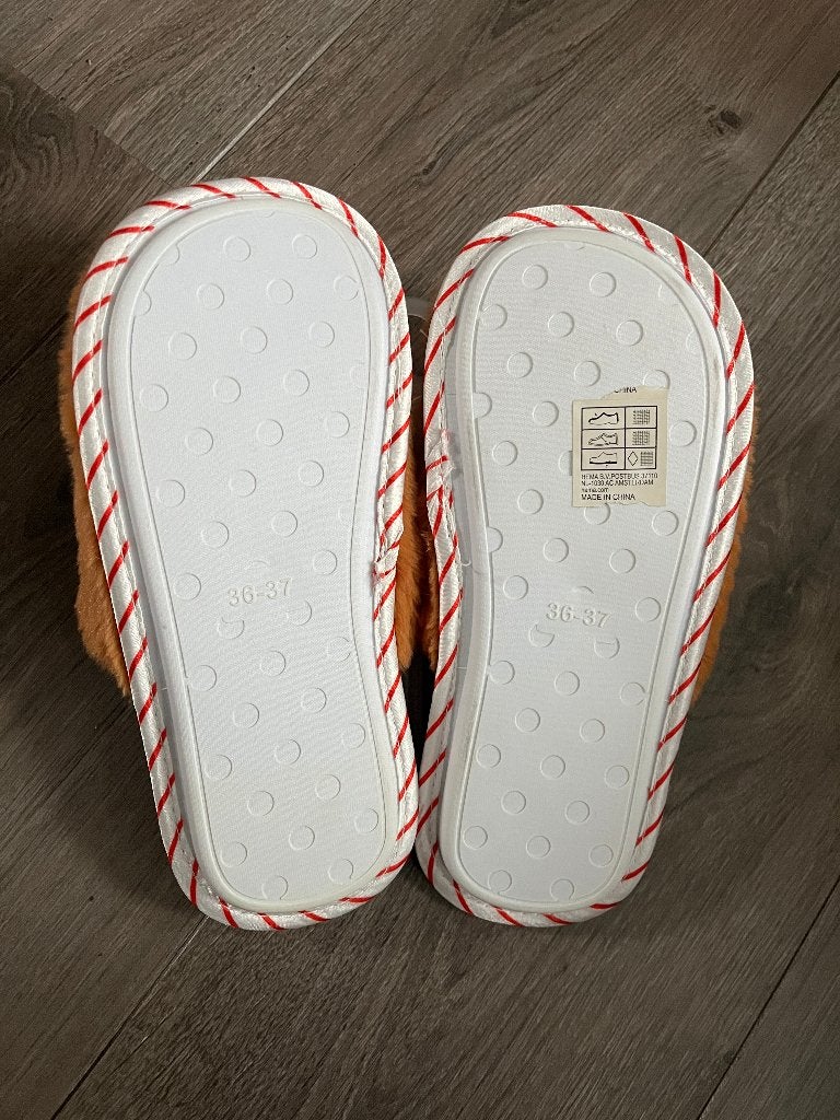 Hema ; Nieuwe rudolf rendier Kerst sloffen mt 36-37, Kleding | Dames, Overige kleuren, Verzenden, Nieuw, Pantoffels of Sloffen