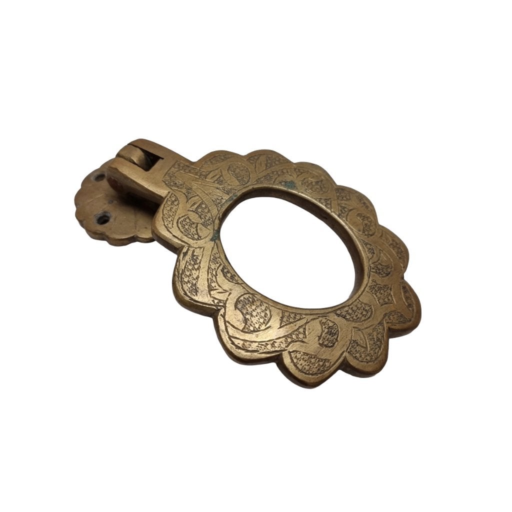 Vintage Oosterse messing deurklopper, Ophalen of Verzenden