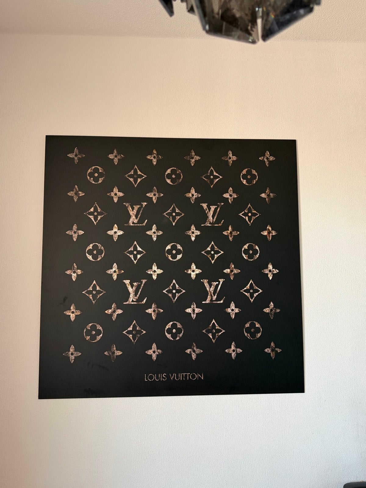Louis Vuitton Monogram Canvas Schilderij - Modern Design, Antiek en Kunst, Kunst | Schilderijen | Modern, Ophalen, Print, Op houten frame