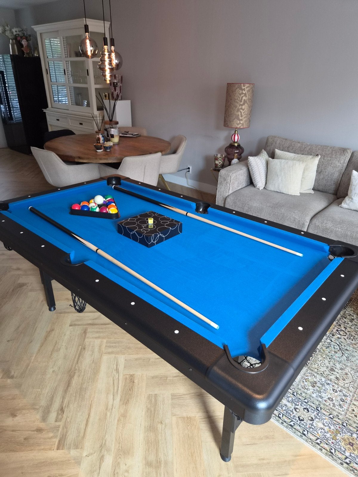 Blauwe Pooltafel van Pegasi.. maat is 2.00 x 1.10., Ophalen of Verzenden, Nieuw, Pooltafel