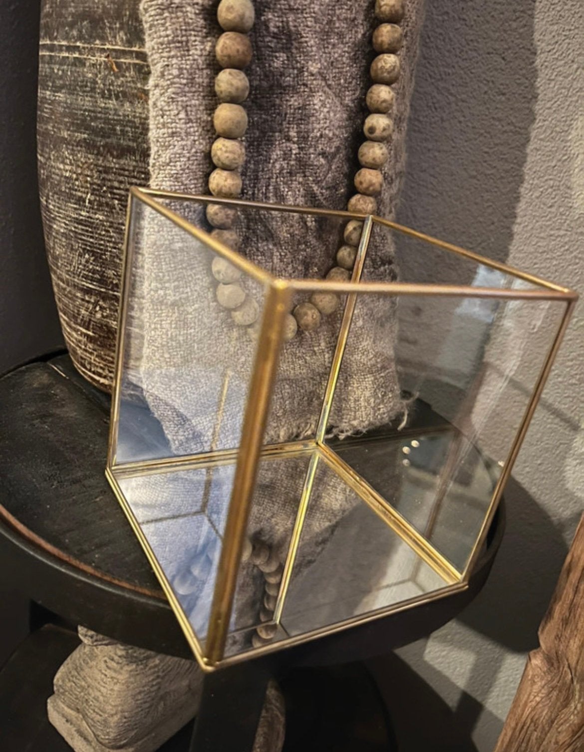 Glazen vitrine bakje, Huis en Inrichting, Woonaccessoires | Overige, Ophalen of Verzenden, Zo goed als nieuw
