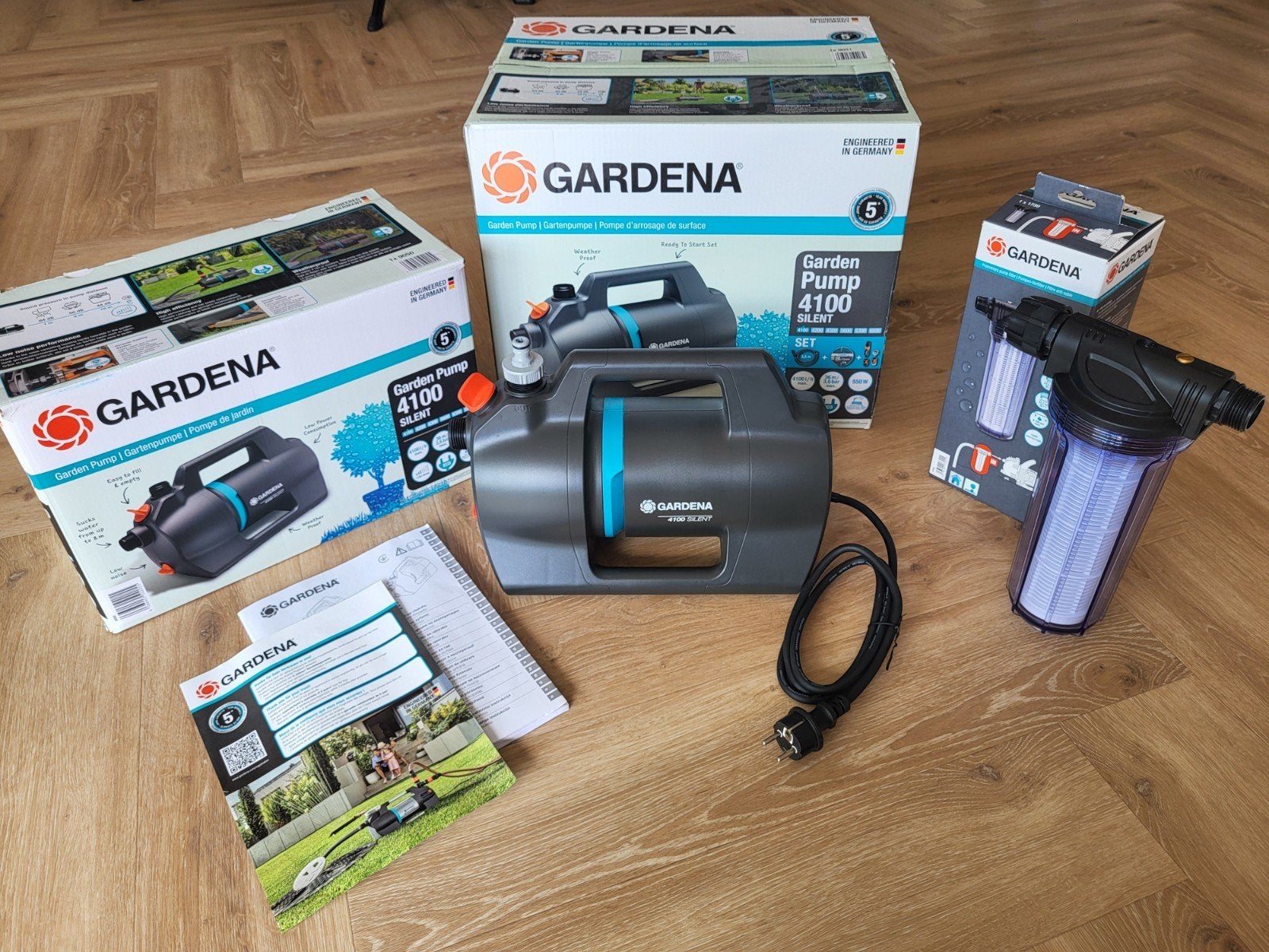 Gardena Pomp 4100 Silent - Incl. Filter t.w.v. €50,-, Tuin en Terras, Ophalen of Verzenden, Nieuw, Elektrisch, Dompelpomp