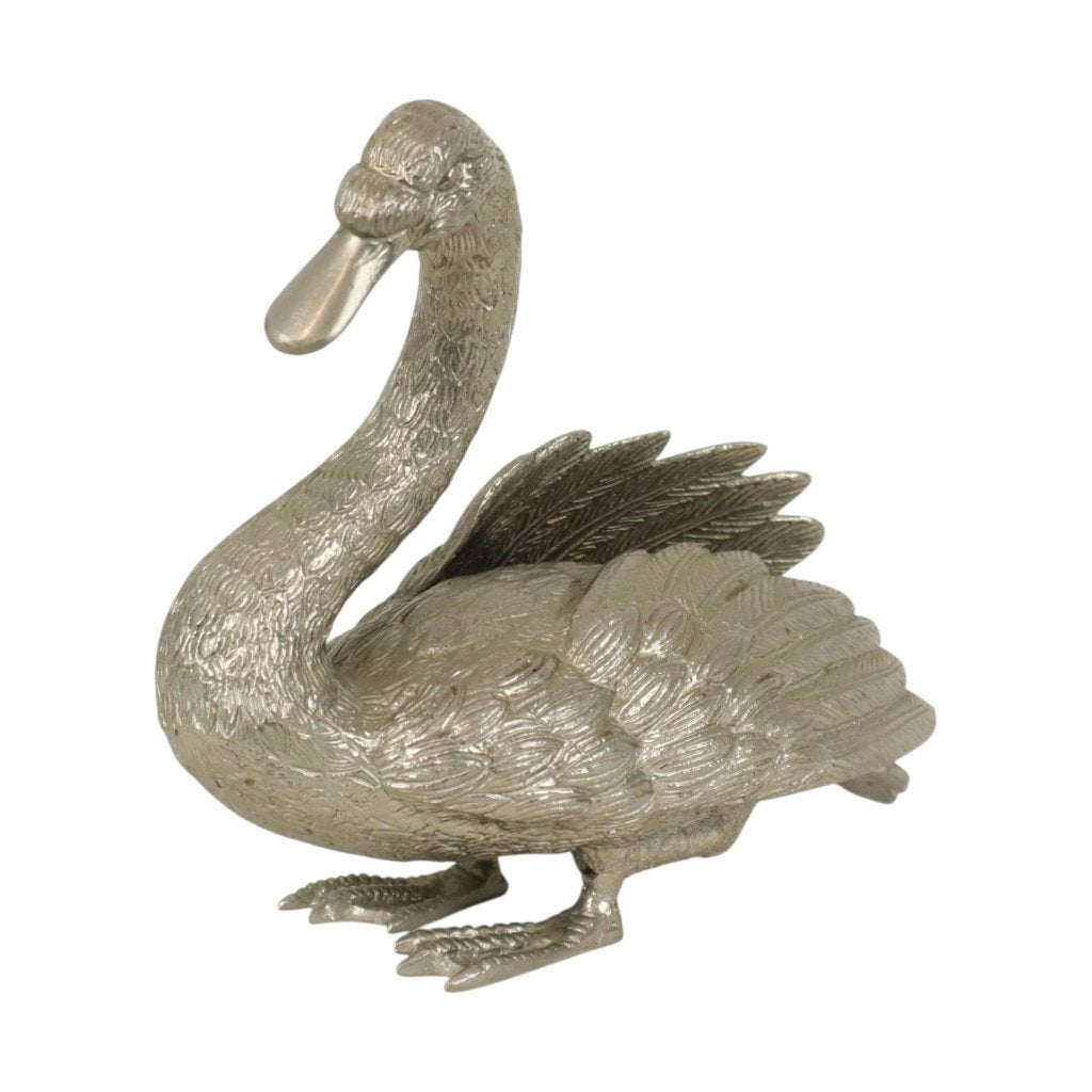 Zwaar Italiaans Ganzen Beeld Sculptuur 20ste Eeuw, Antiek en Kunst, Zilver, Art nouveau, Ophalen of Verzenden, Beeld