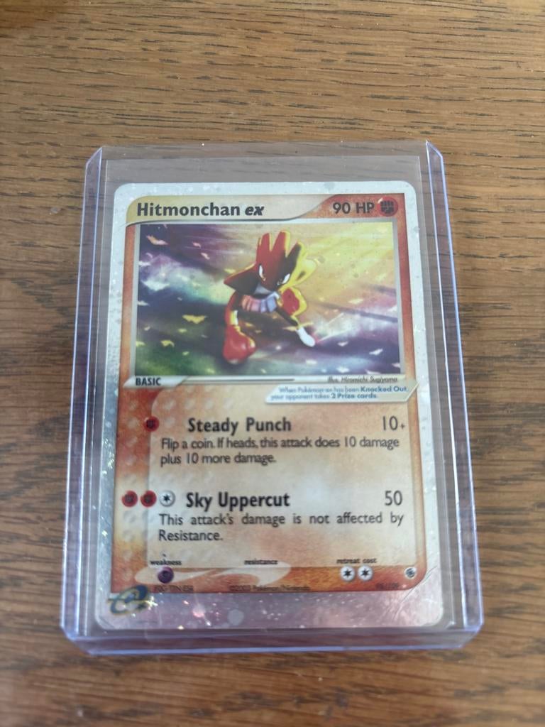 Hitmonchan ex 98/109 - Goede staat Pokémon kaart, Ophalen of Verzenden, Gebruikt, Losse kaart