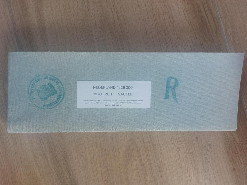 20F Nagele Emmeloord Urk Tollebeek Stafkaart uit 1987, Boeken, Topografische Dienst Nederland, Ophalen of Verzenden, 1800 tot 2000
