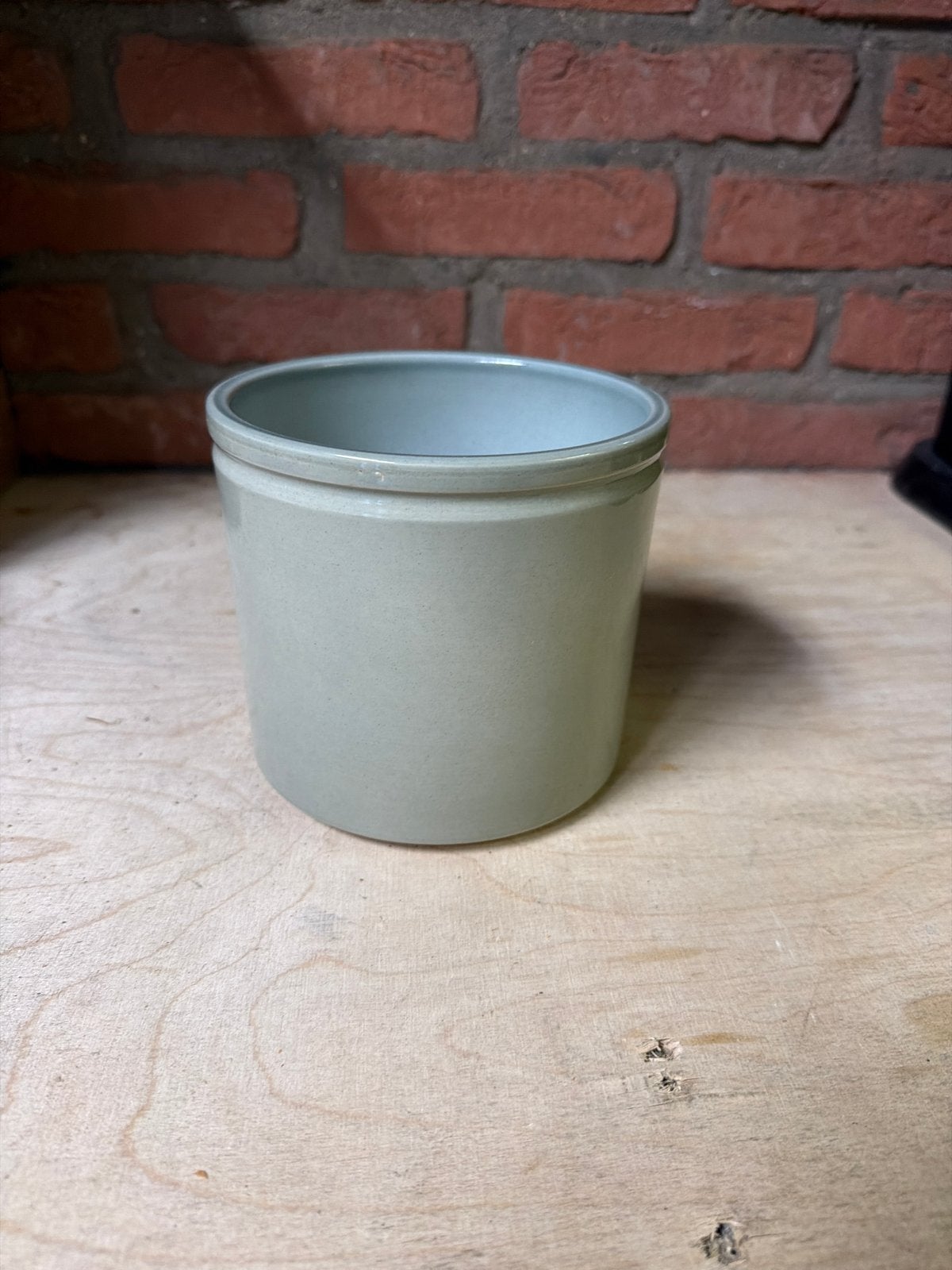 Stijlvolle lichtgroene keramische pot, Ophalen
