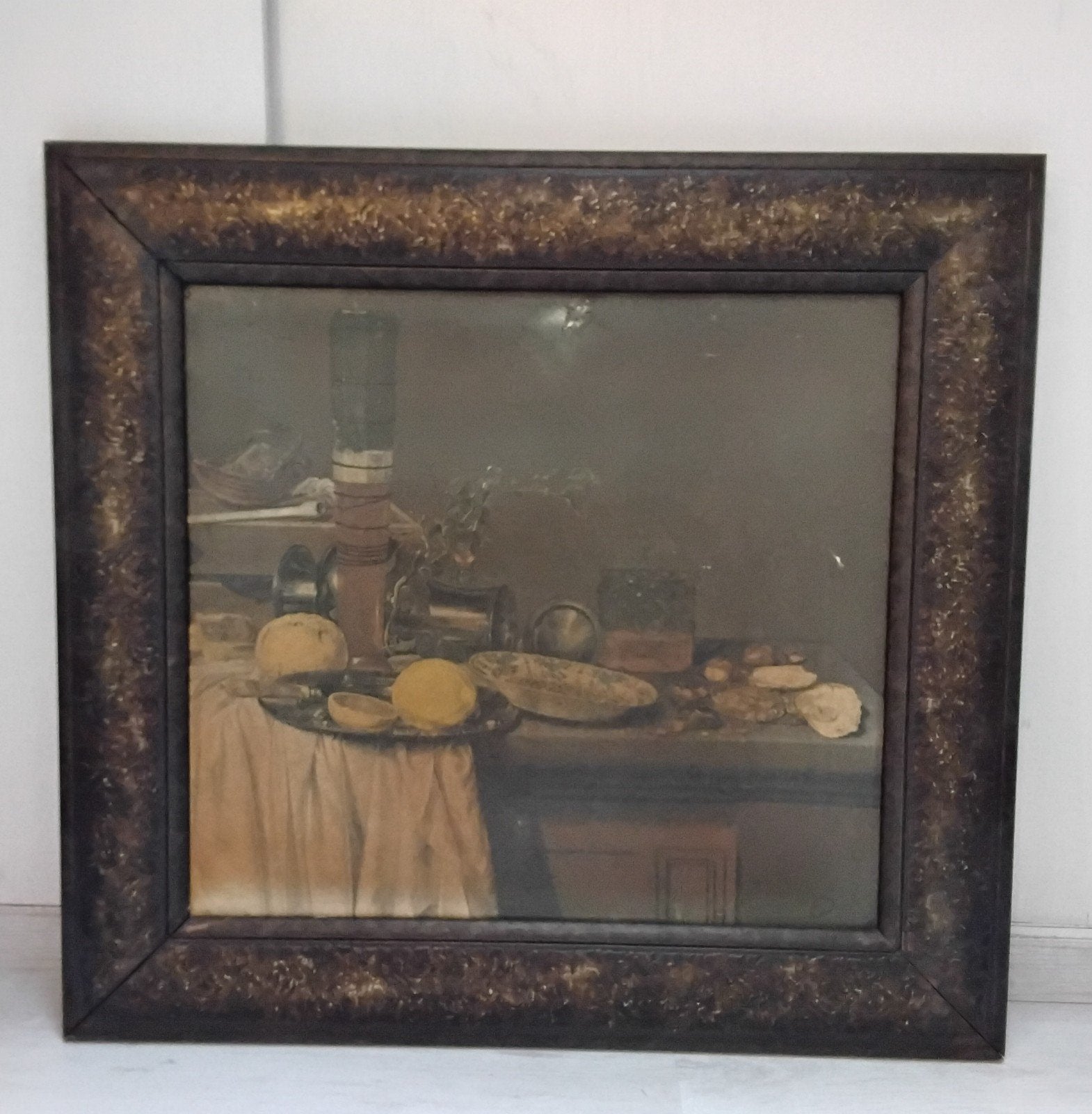 Klassiek stilleven met fruit en objecten, Antiek en Kunst, Ophalen