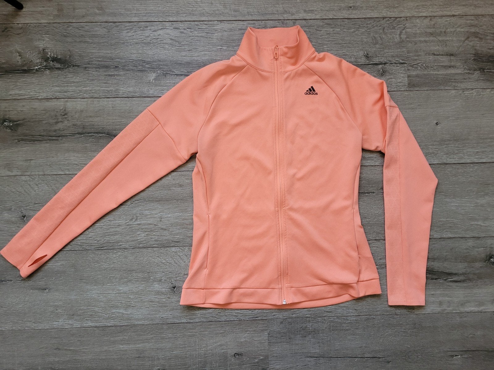 Adidas Climalite sportjasje dames maat L, Adidas, Maat 42/44 (L), Oranje, Ophalen of Verzenden