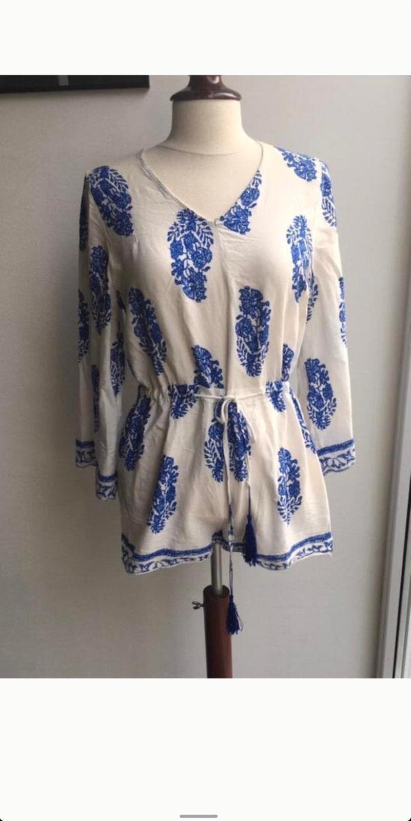 Griekse Jumpsuit Zomer puur katoen beschermt tegen hete zon, Ophalen, Zo goed als nieuw, Maat 36 (S), Wit