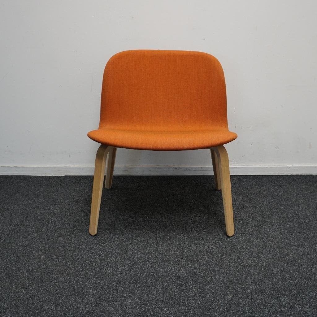 Muuto Visu Design Fauteuil | Lounge stoelen | Oranje, Huis en Inrichting, Gebruikt, -, 75 tot 100 cm, Ophalen of Verzenden