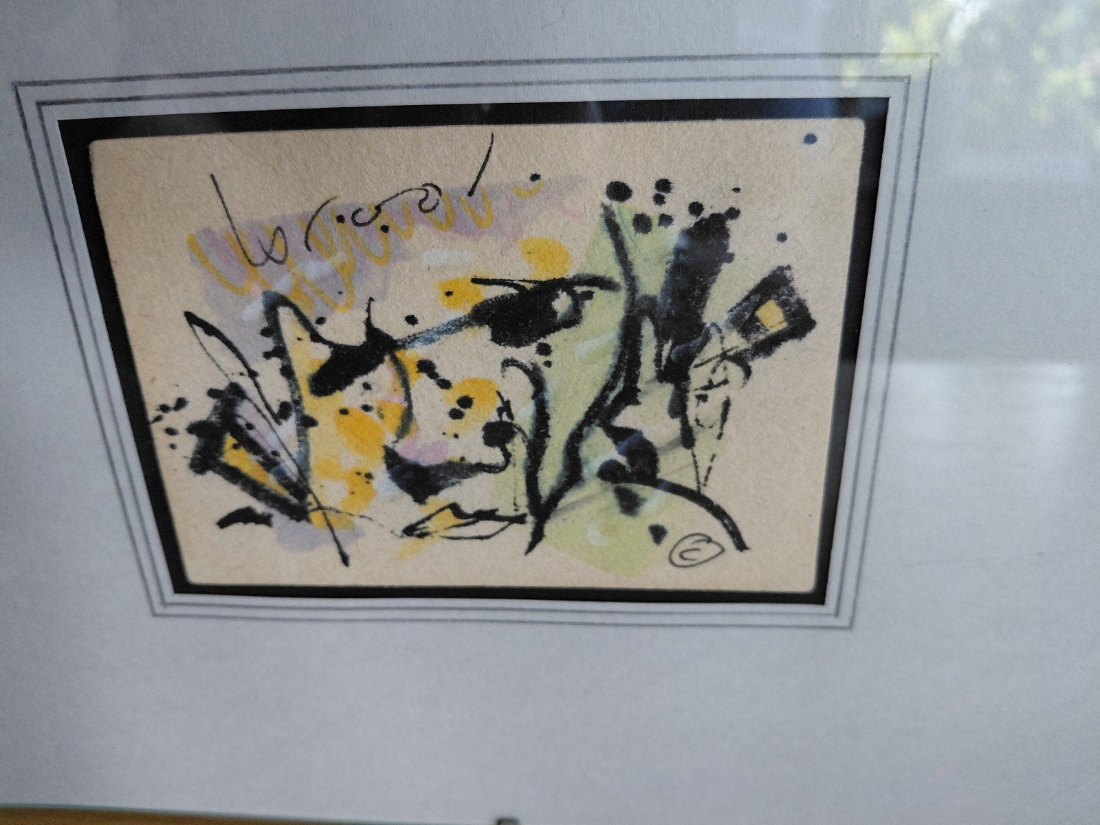 OP VILT GESCHILDERT ORIGINEEL  HERMAN BROOD WERKJE INCL LIJS, Ophalen of Verzenden
