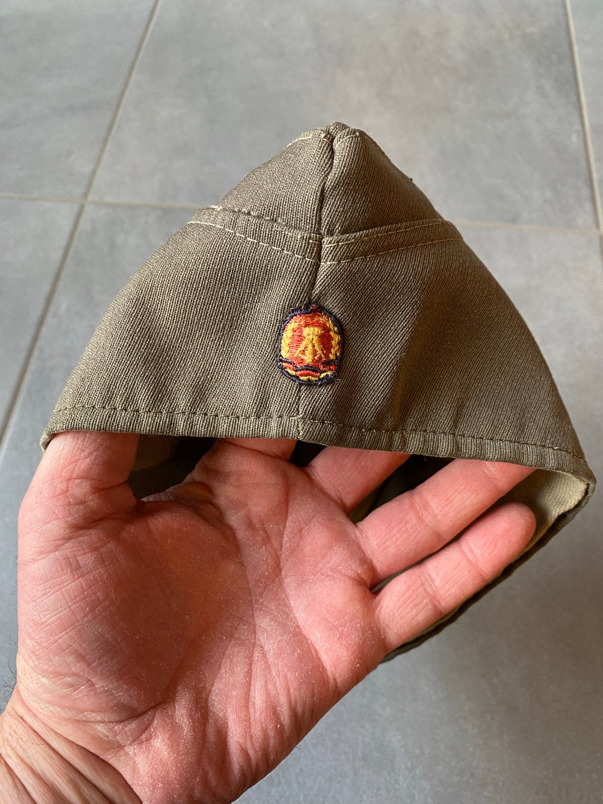 Oost-Duitse NVA veldmuts, Verzamelen, Ophalen of Verzenden, Landmacht, Duitsland, Helm of Baret