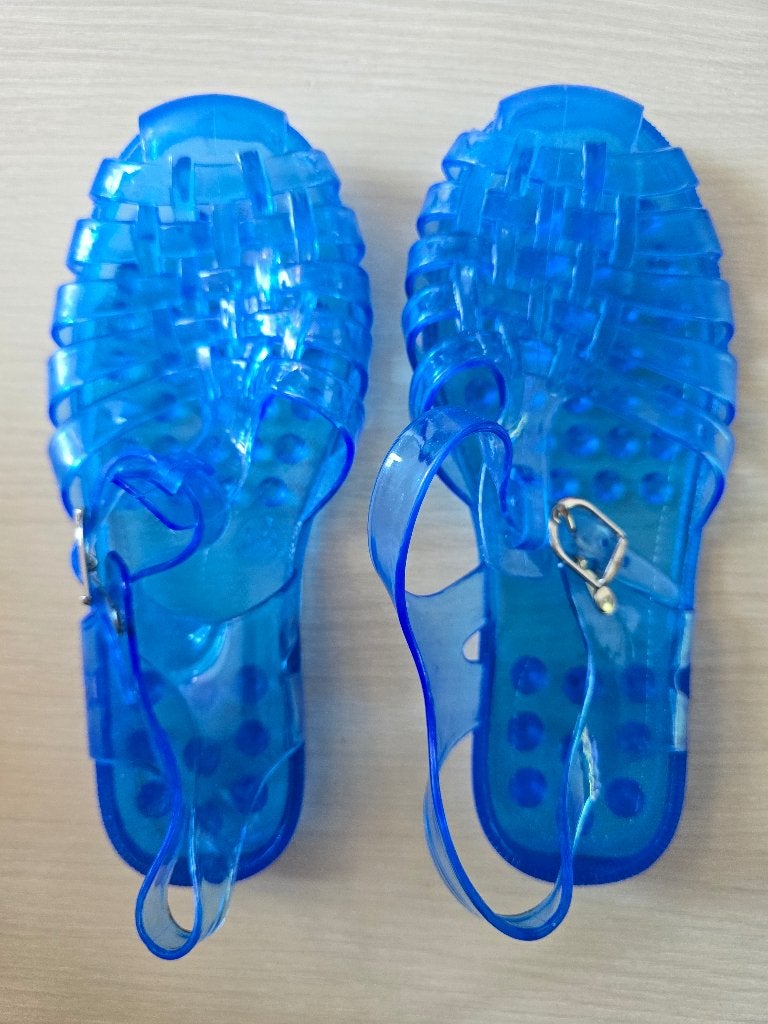 Blauwe plastic waterschoenen maat 34, Kinderen en Baby's, Kinderkleding | Schoenen en Sokken, Jongen of Meisje, Overige typen