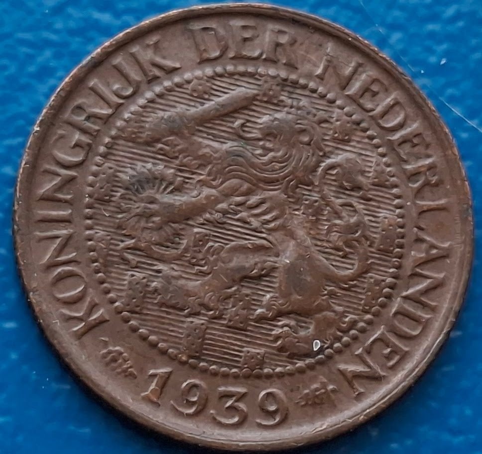 1 cent 1939 - Wilhelmina, Verzenden, Koningin Wilhelmina, 1 cent, Losse munt
