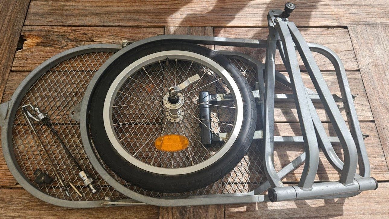 Opvouwbare Fietskar Bike Carrier met Tas, Ophalen, Opvouwbaar