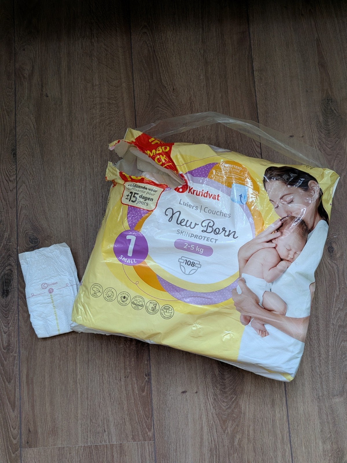 Kruidvat luiers,  maat 1, Ophalen of Verzenden, Nieuw, Overige typen