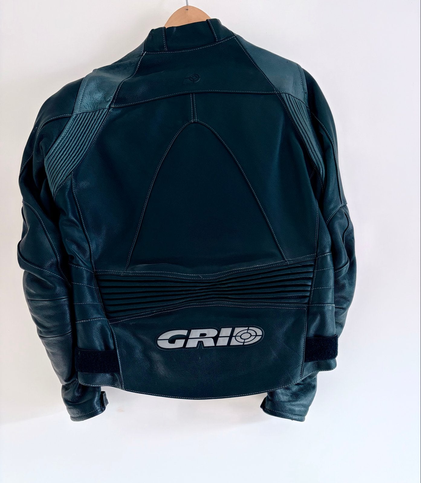 GRID Leren Motorjas Maat 50 - Zwart, Ophalen of Verzenden, Tweedehands, Heren, Jas | leer