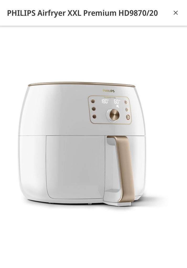 PHILIPS Airfryer XXL Premium HD9870/20 – ongeopend, Ophalen of Verzenden, Nieuw, Airfryer XXL, 1500 gram of meer