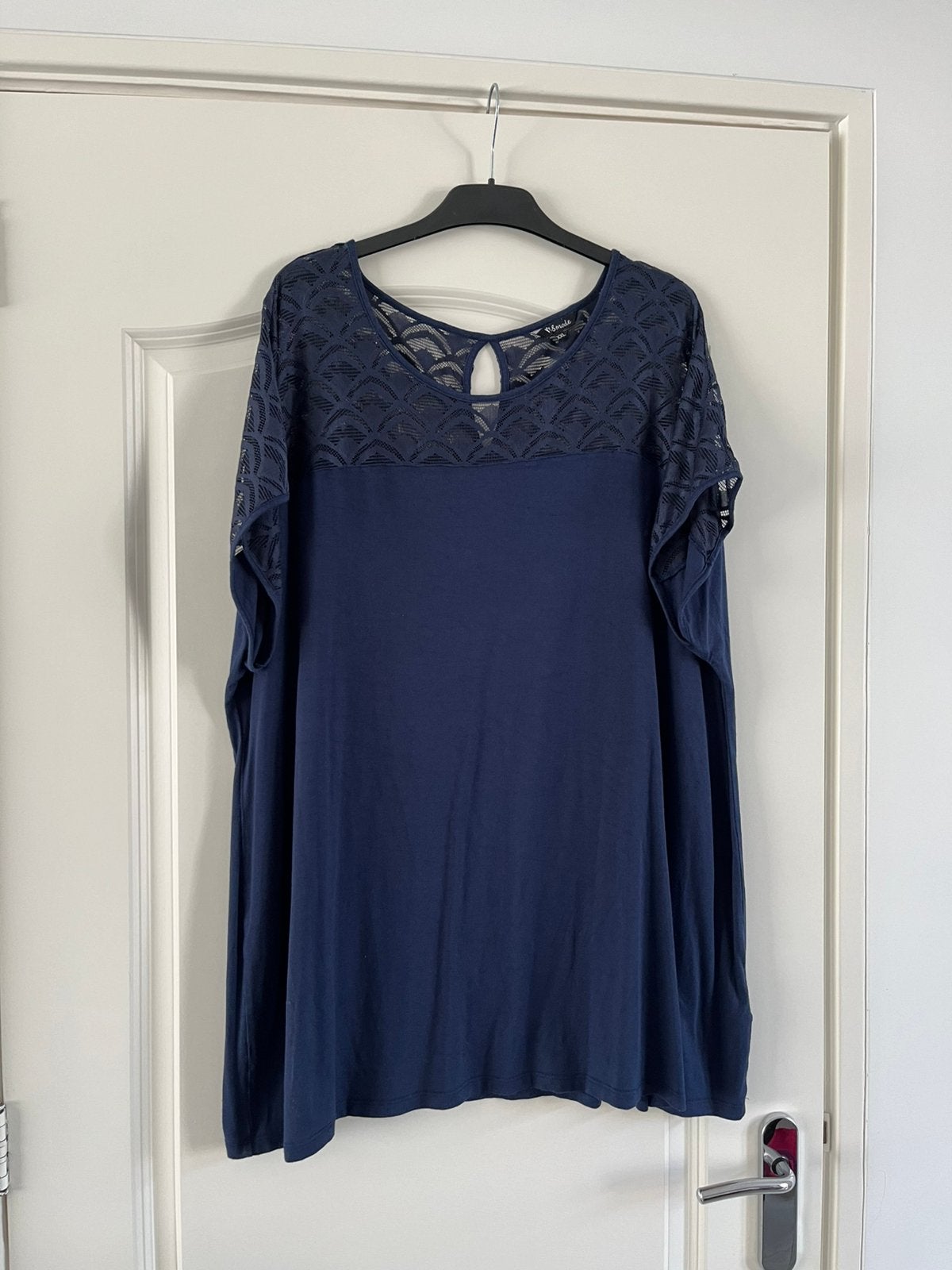 Donkerblauw shirt maat XXL, Kleding | Dames, Ophalen of Verzenden, Zo goed als nieuw, Blauw, Shirt of Top