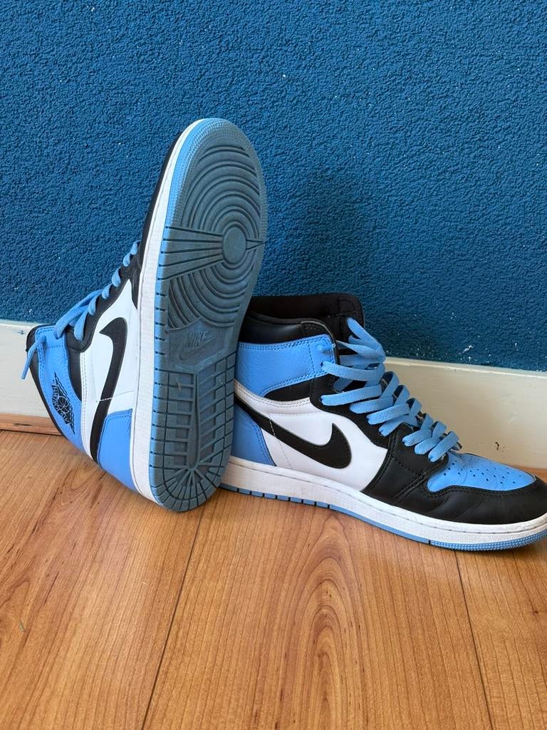 Jordan 1 Retro High OG UNC Toe, Kleding | Heren, Schoenen, Blauw, Ophalen of Verzenden, Sneakers of Gympen, Zo goed als nieuw