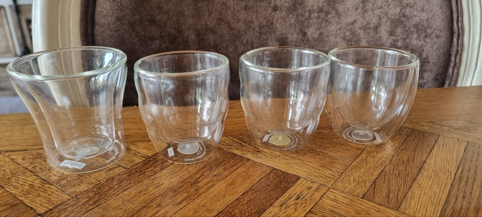 Bodum dubbelwandige glazen - set van 4, Bodum, Ophalen of Verzenden, Zo goed als nieuw, Glas