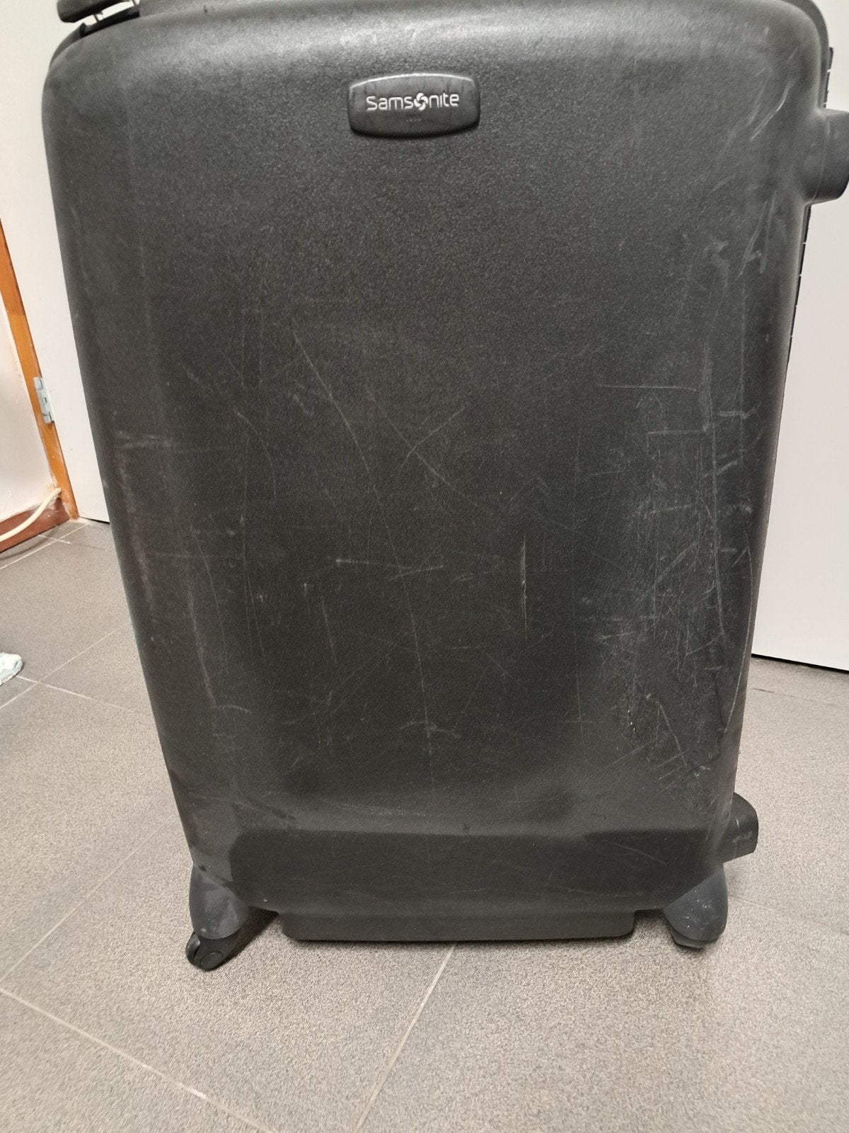 Prima Samsonite grote koffer, zwart, Ophalen, Gebruikt, Hard kunststof, 45 tot 55 cm