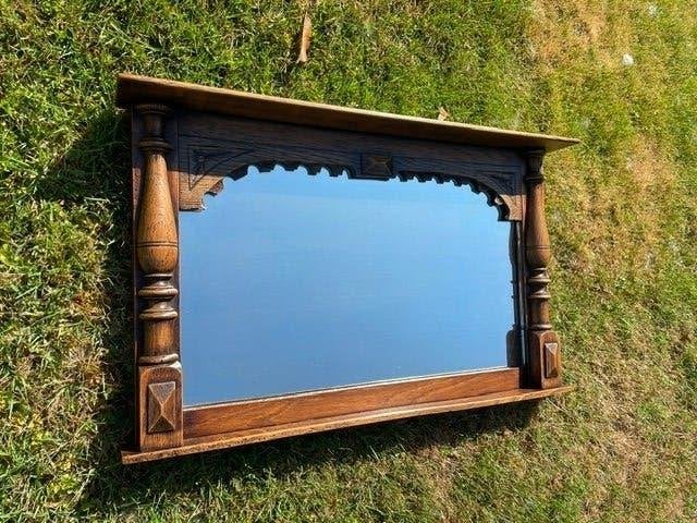 vintage spiegel, Ophalen, Rechthoekig, 50 tot 100 cm, Minder dan 100 cm