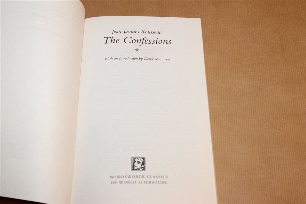 Confessions — Jean-Jacques Rousseau, Wordsworth 1996, Ophalen of Verzenden, Gelezen