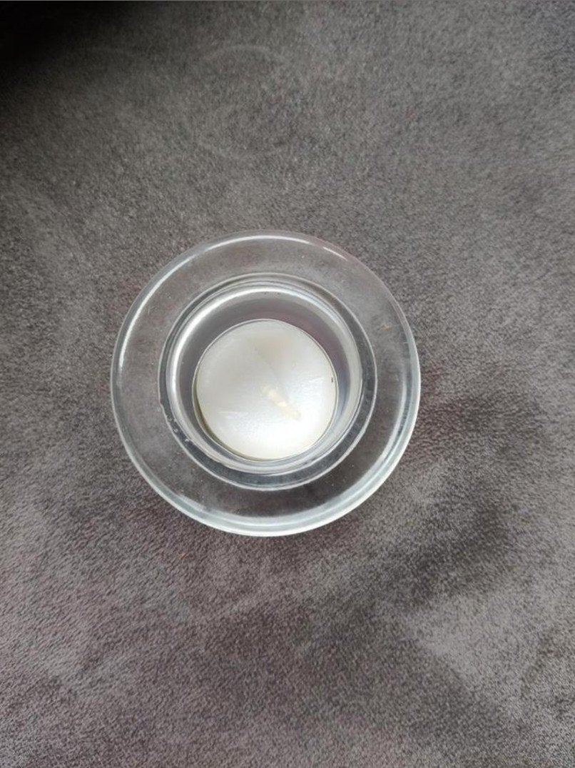 Waxinelichtje van glas, Ophalen of Verzenden, Glas