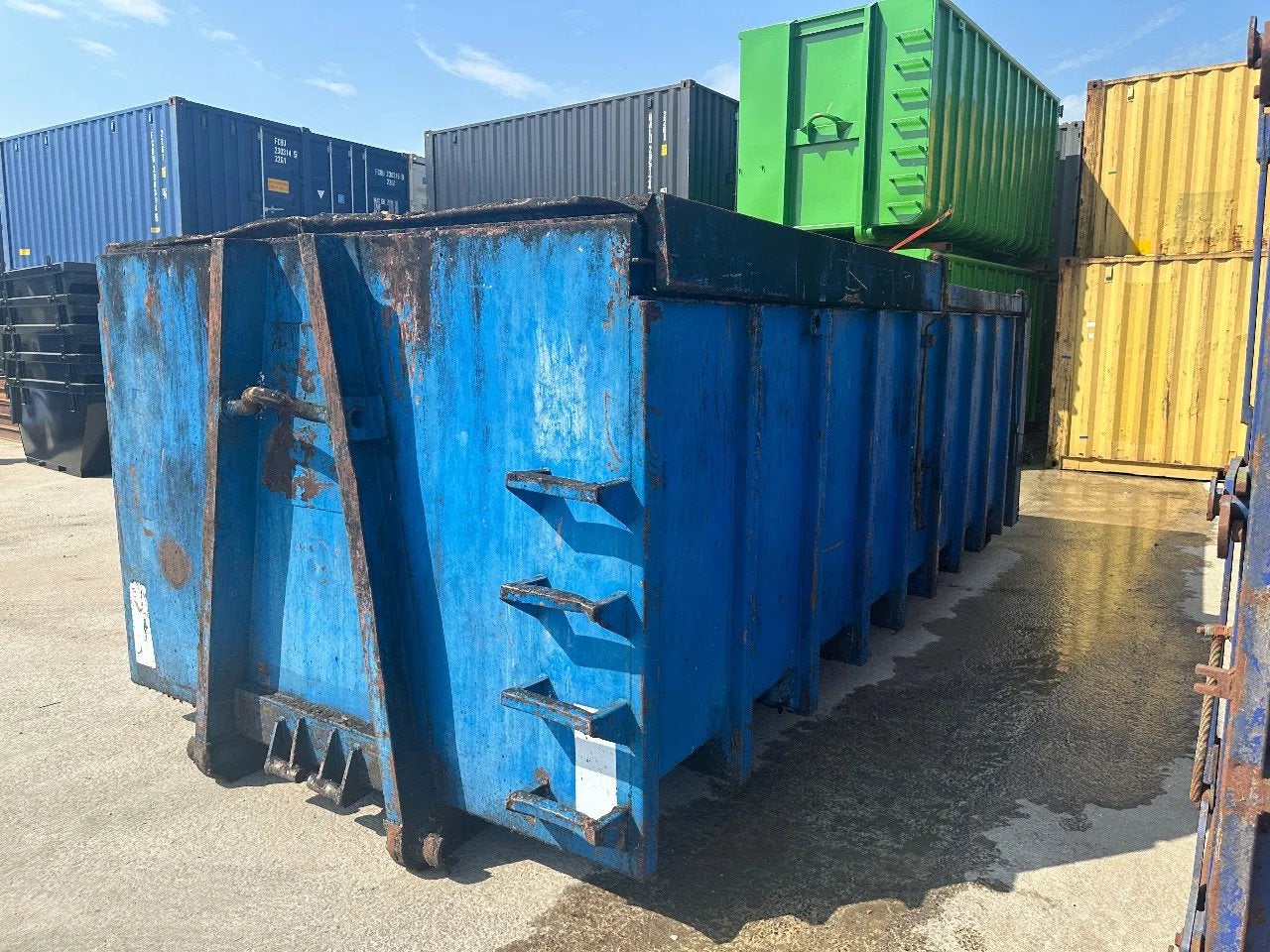 ALL-IN Containers 21 m3 met schuif deksels (bj 2005)