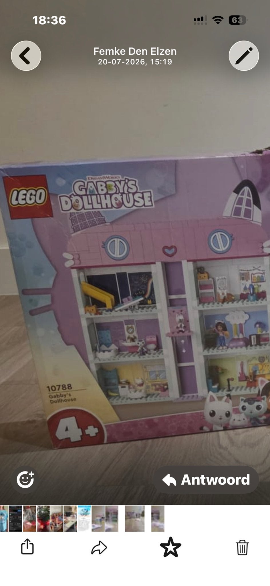 Lego Gabby's Dollhouse met doos en boekjes, Ophalen of Verzenden, Zo goed als nieuw, Overige merken