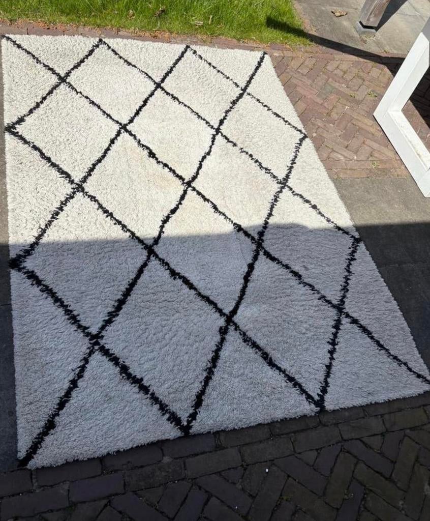 Vloerkloed, Ophalen, Gebruikt, 100 tot 150 cm, Wit