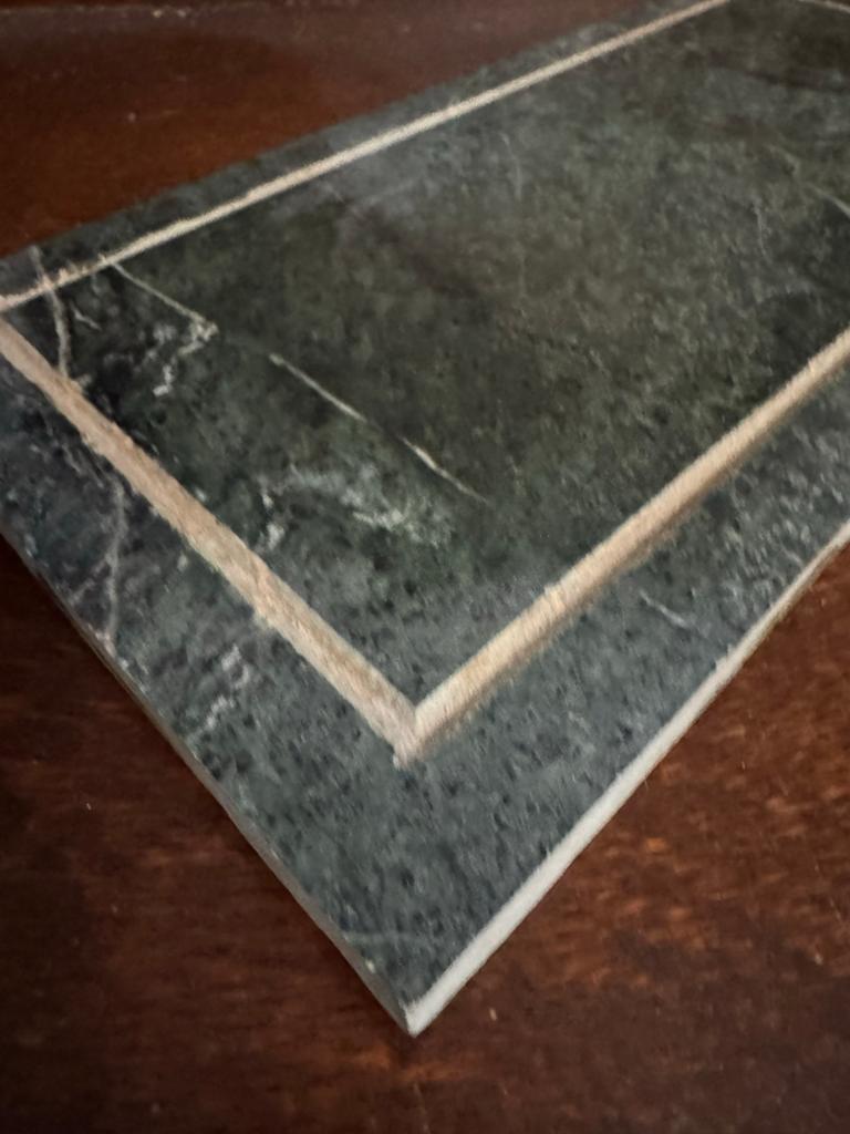 Decoratieve Marmeren Plaat - Groen met Witte Ader, Ophalen, Gebruikt, Overige typen, Minder dan 10 m²