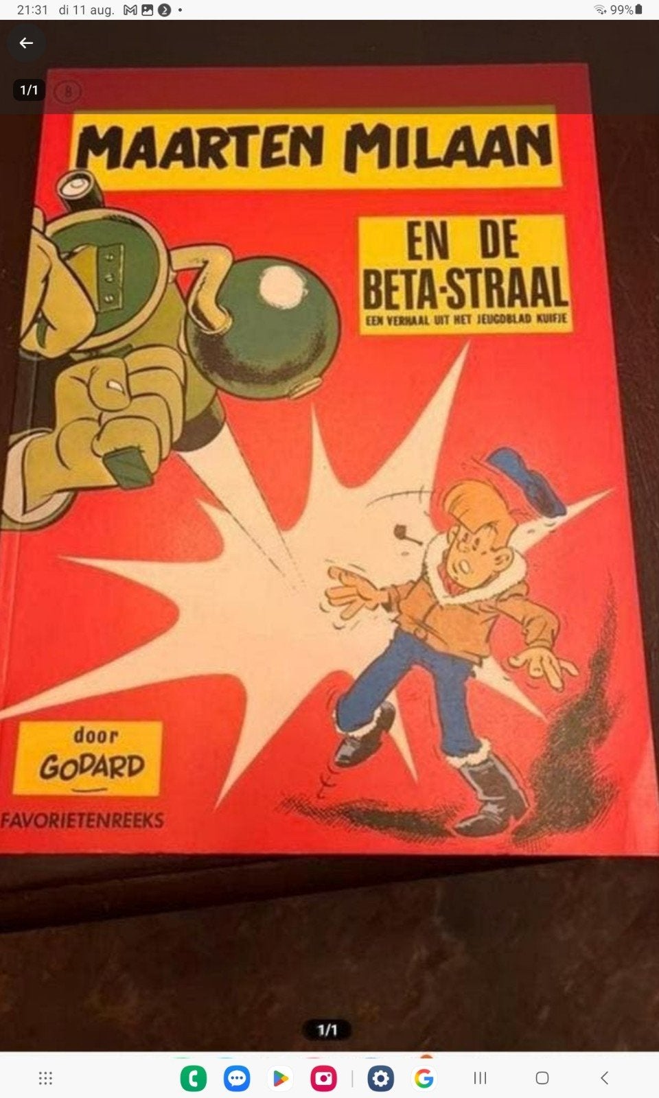 Maarten Milaan en de Beta-Straal, Boeken, Stripboeken, Eén stripboek, Ophalen of Verzenden, Gelezen, Godard