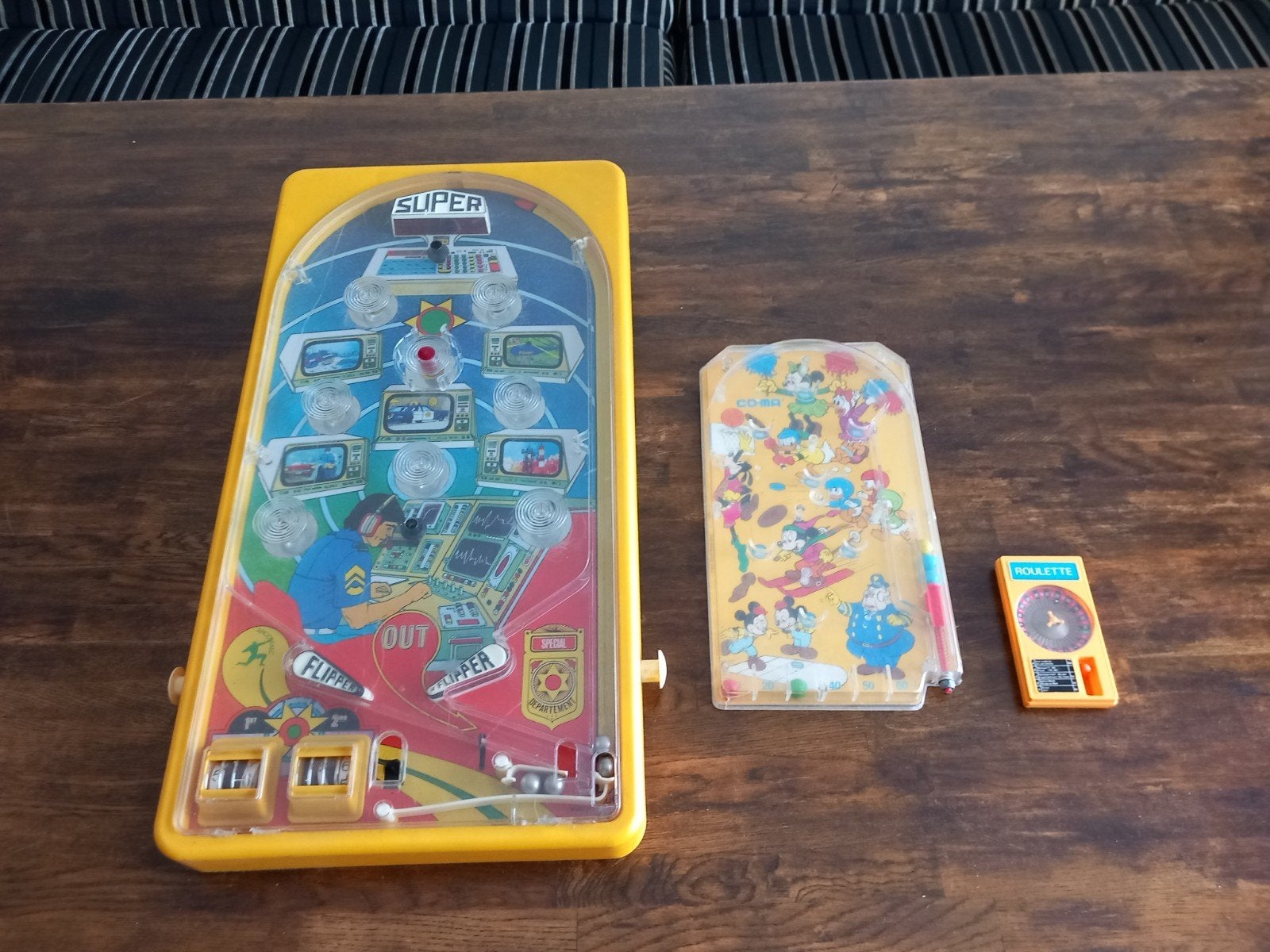 vintage flipper spel/roulette, Ophalen of Verzenden