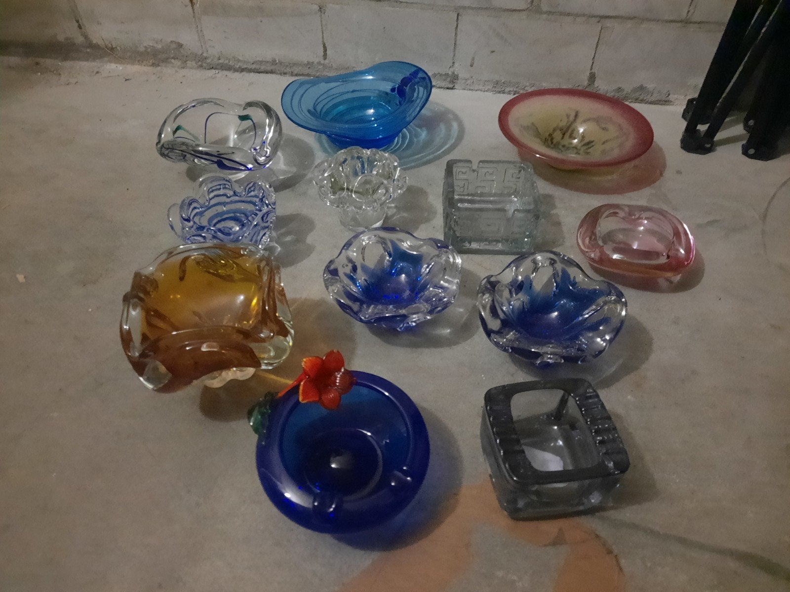 Fraaie collectie glazen schalen oa Murano ,Max Verboeket 12, Antiek en Kunst, Antiek | Glas en Kristal, Ophalen of Verzenden
