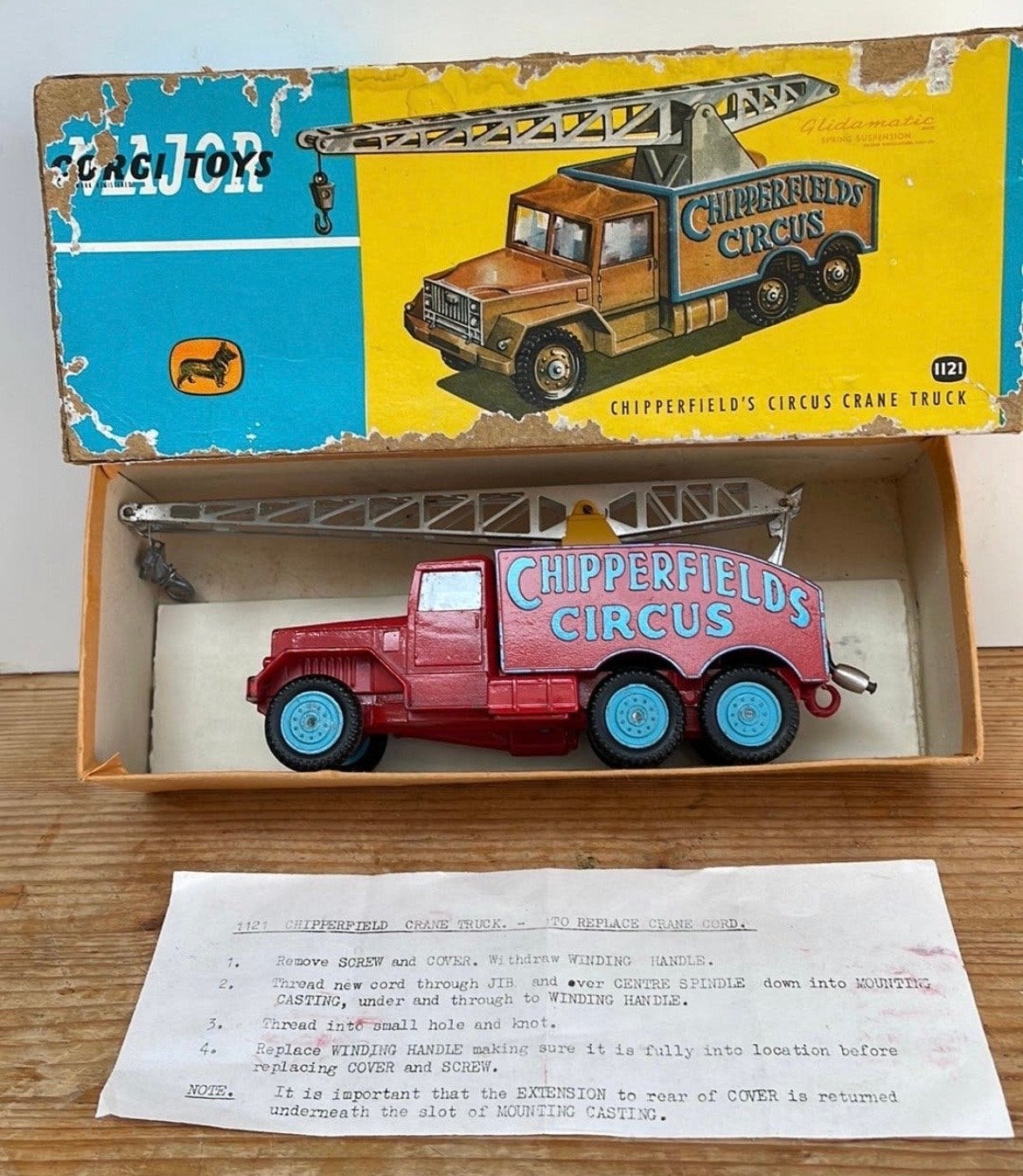 Corgi Toys Chipperfield's Circus Kraanwagen 1121, Ophalen of Verzenden