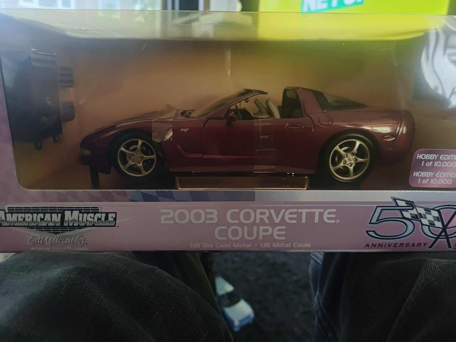 2003 Corvette Coupe 50th Anniversary Modelauto, Hobby en Vrije tijd, Ophalen, Nieuw, Auto, ERTL