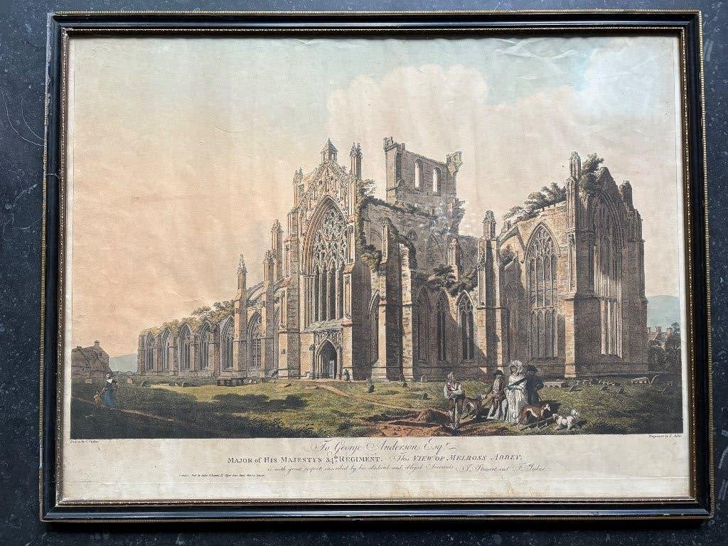 Antieke historische Engelse ets door F. Jukes, Antiek en Kunst, Kunst | Schilderijen | Klassiek, Ophalen