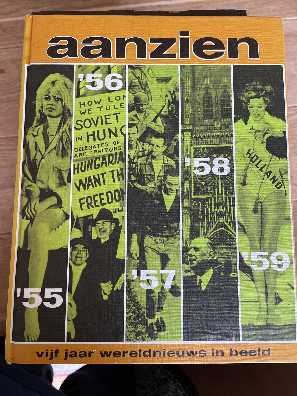 Aanzien: Vijf Jaar Wereldnieuws in Beeld (1955-1959), Ophalen of Verzenden, 1945 tot heden, Gelezen, Algemeen