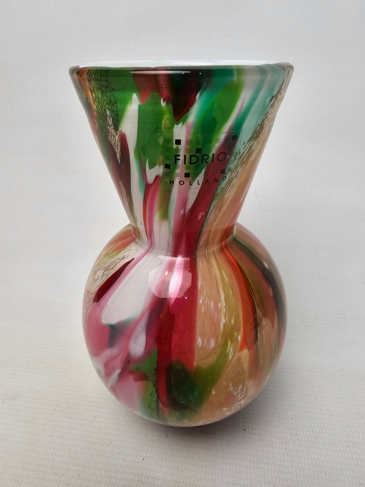 # Fidrio vaasje Mixed Colours, Ophalen of Verzenden, Gebruikt, Glas