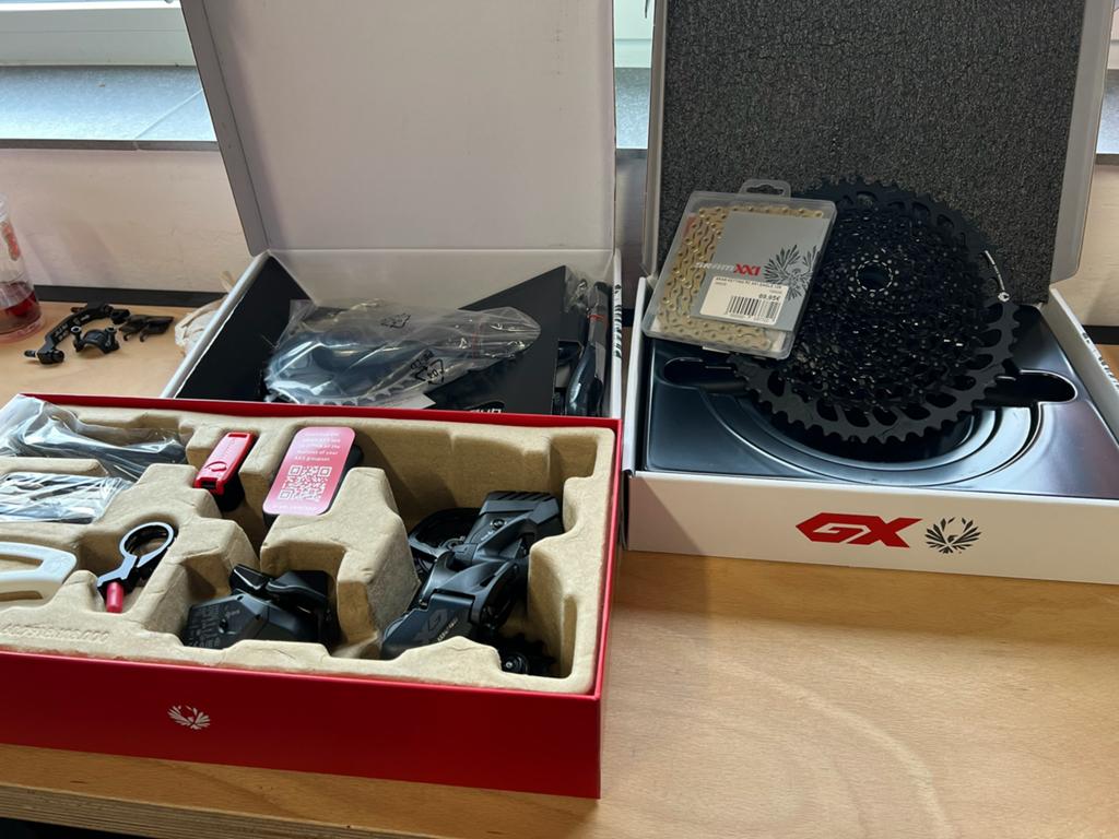 Sram GX AXS groep - 1x12 met carbon crankstel, Gravelbike, Nieuw, Ophalen of Verzenden, Derailleur of Ketting