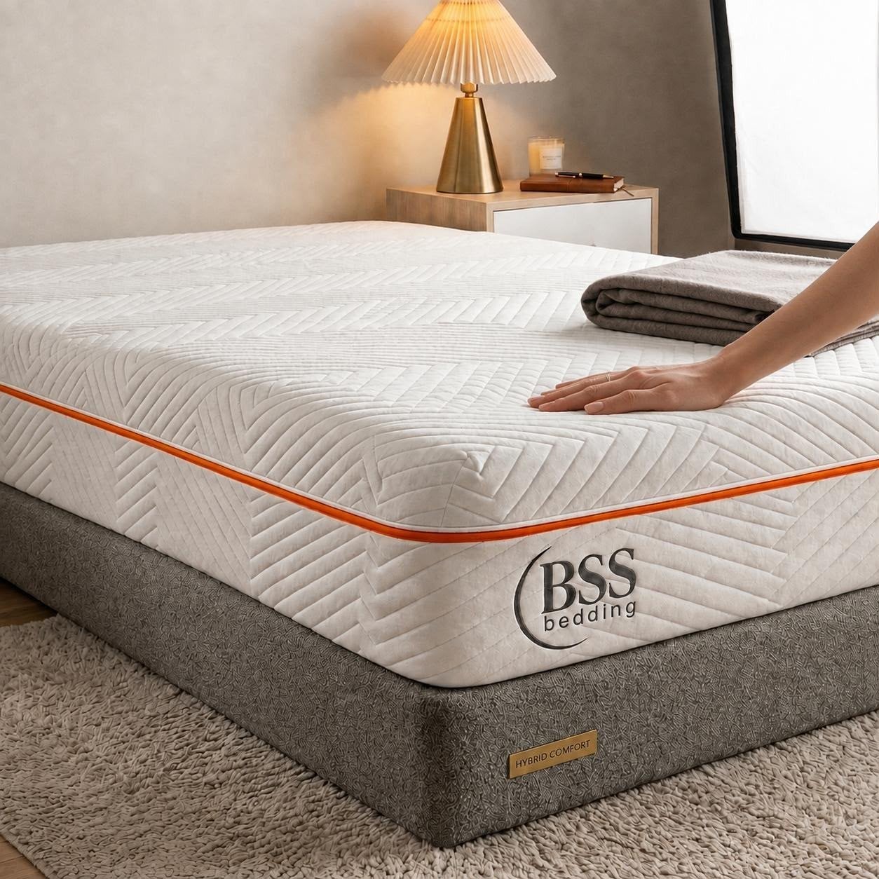 BSS Bedding Elite Matras - 120x200 - 7 Zone Memory Foam, Ophalen, Nieuw, Twijfelaar, 200 cm