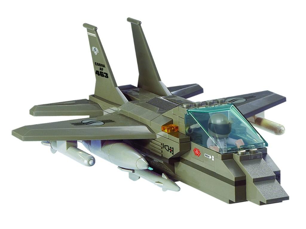 Sluban M38-B7200 Army F15 Fighter Plane Straaljager, Ophalen of Verzenden, Gebruikt, Overige merken