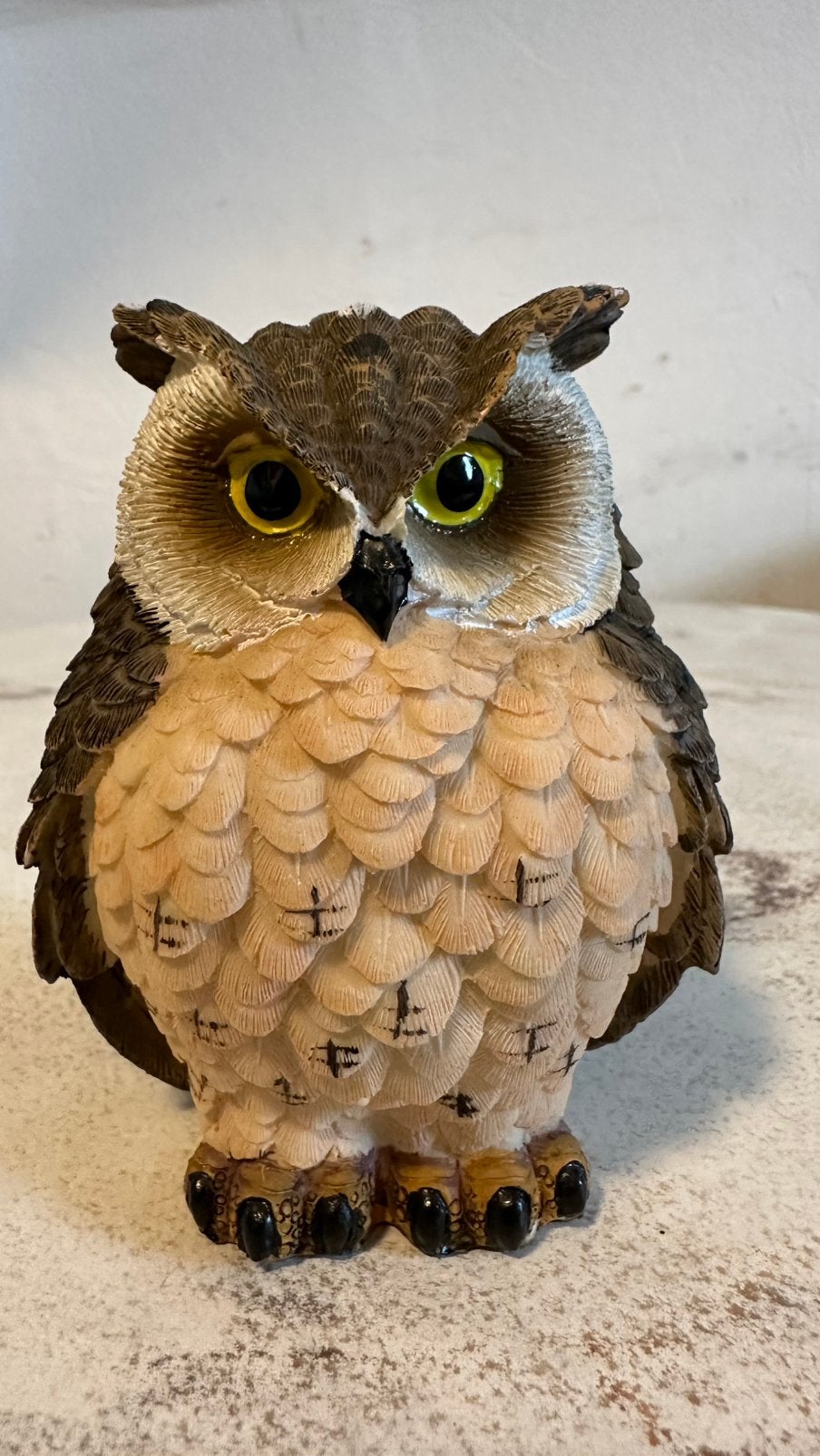 Decorative Owl Figurine – Detailed Vintage Style, Mannelijk