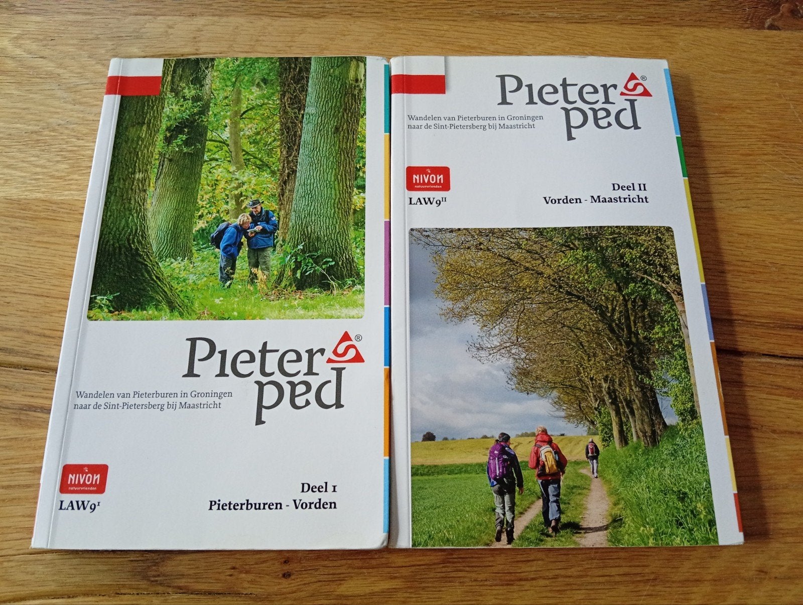 Pieterpad Deel 1 & 2: Wandelgids Pieterburen - Maastricht, Fiets- of Wandelgids, Ophalen of Verzenden, Benelux, Gelezen