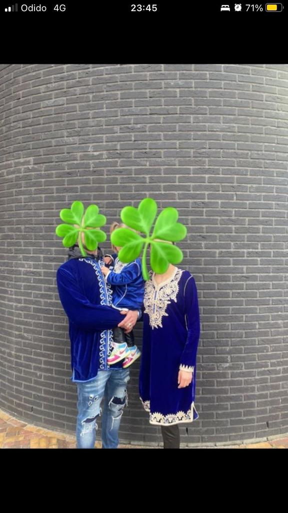 blauw zilveren jabador voor het hele gezin, Kleding | Dames, Ophalen of Verzenden, Zo goed als nieuw, Maat 38/40 (M), Blauw