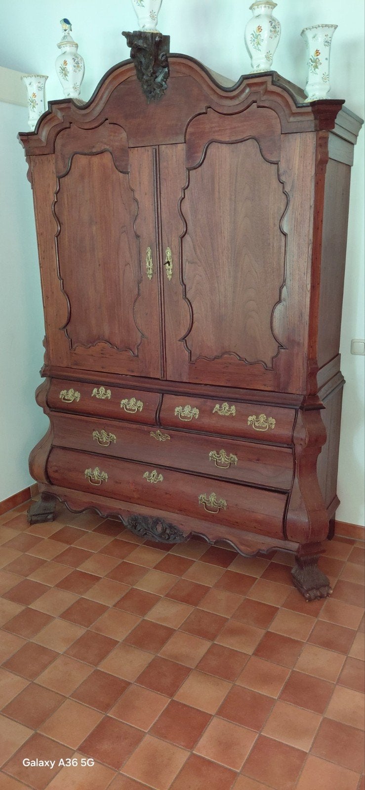 antiek gerestaureerd eikenhouten kabinet, Antiek en Kunst, Ophalen